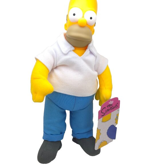 Jakks Pacific Homer The Simpsons 10" Plush 2024 17546 New Sealed - Picture 1 of 11